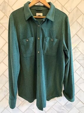 Pine green shacket